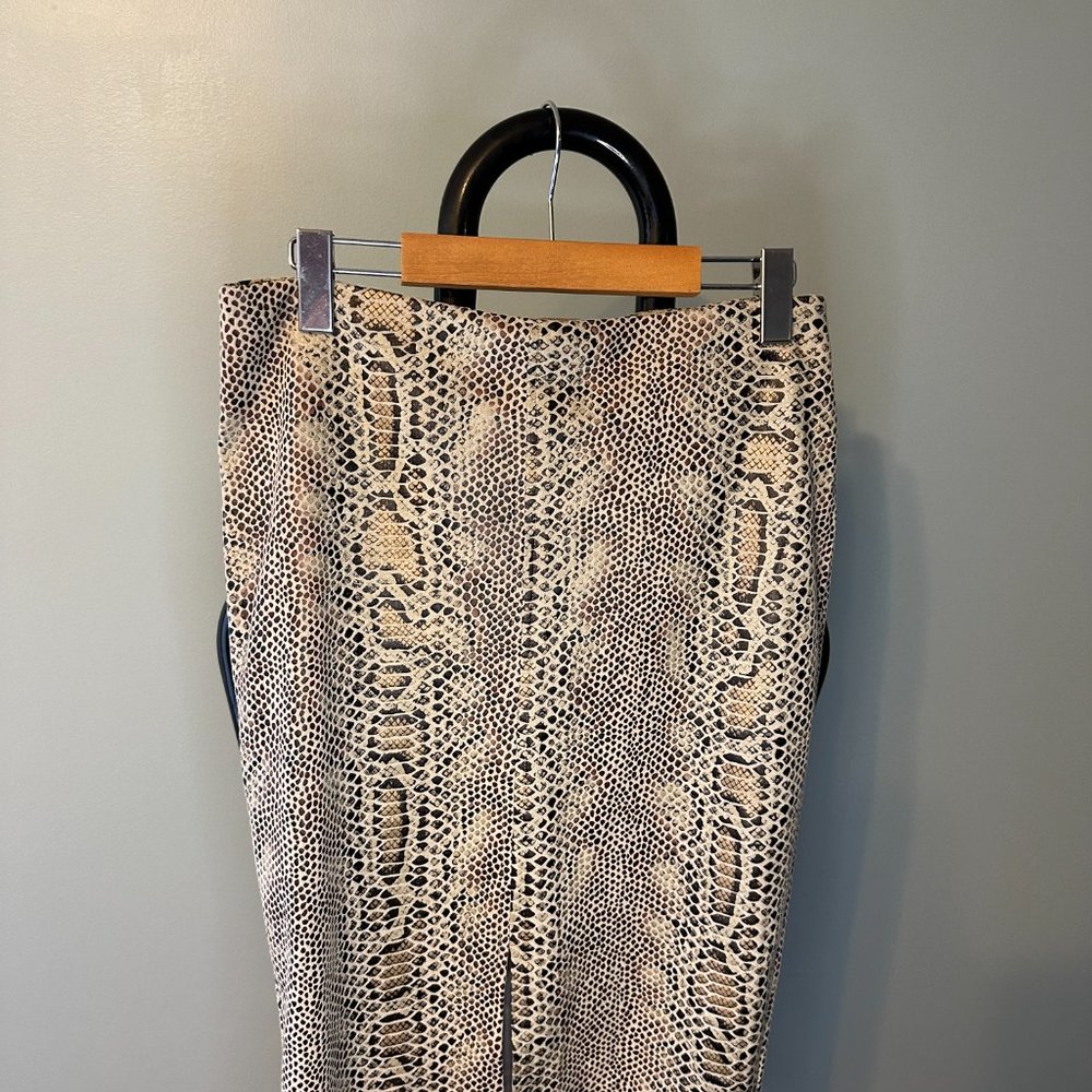Melanie Lynn Reptile Print Pencil Skirt